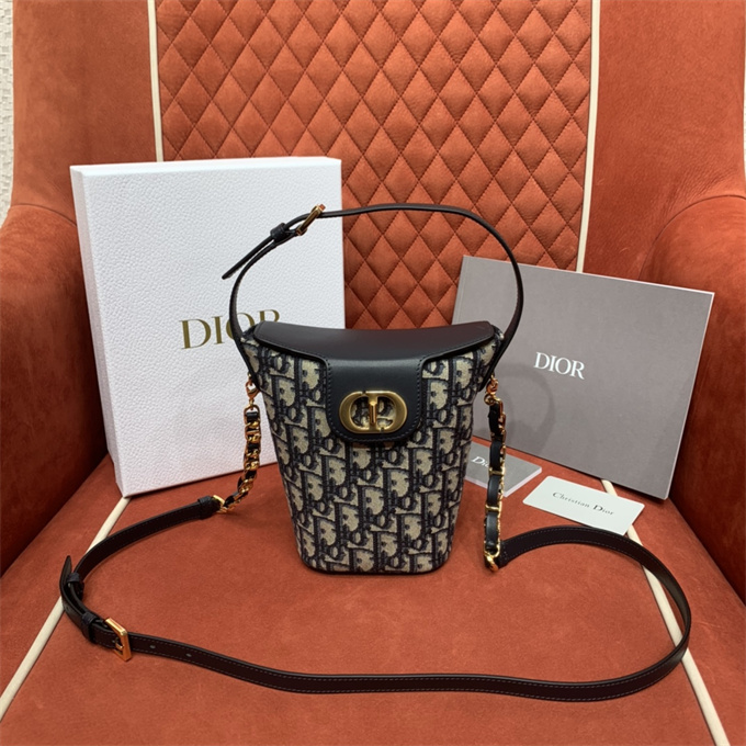 9a+ quality dior 30 montaigne amber mini oblique jacquard bucket bag
